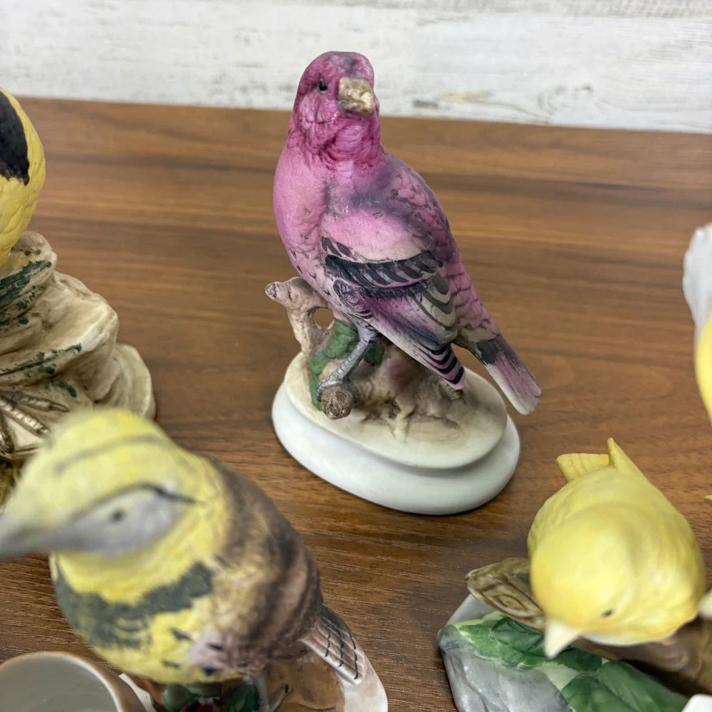 Vintage‎ Porcelain Birds Lefton. Canary by Andrea Luvkin Songbirds & more Qty 11